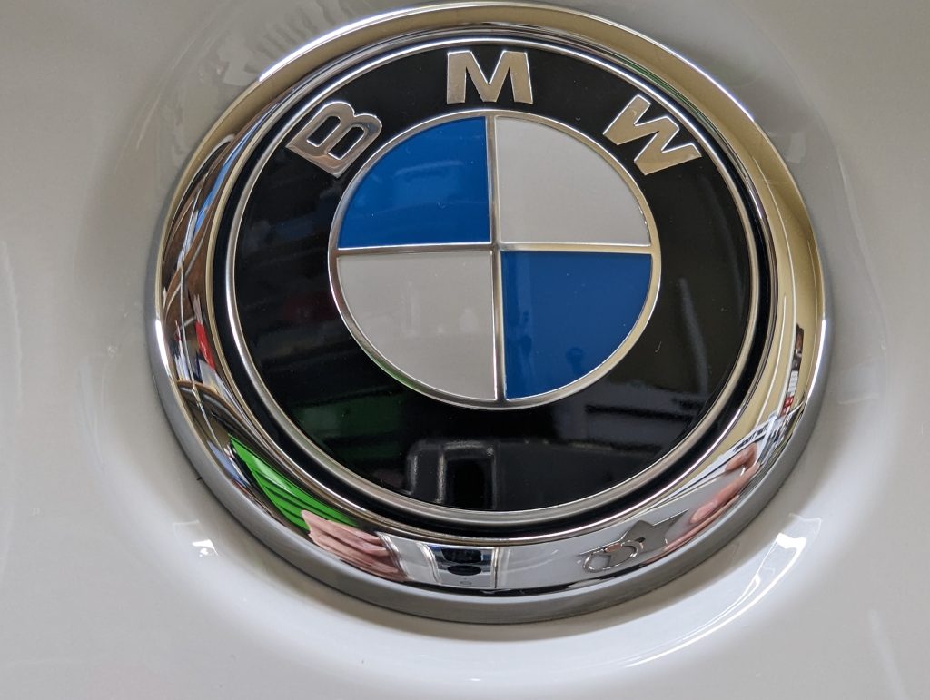 BMW１１８iガラスコーティング施工後の写真